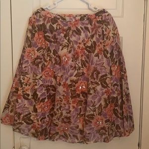Floral skirt with sequin embellishments Size 18